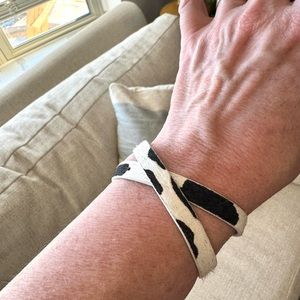 Victoria Emerson Cow Pattern Wrap Bracelet